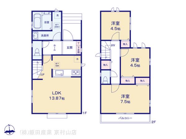 ハートフルタウン所沢中新井18期の見取り図