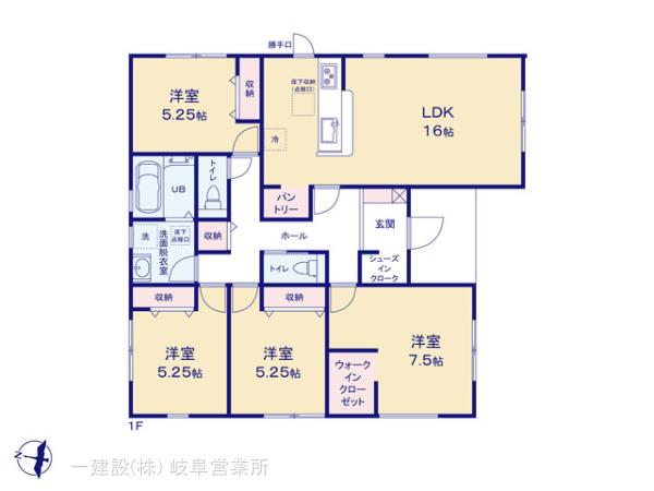 リーブルガーデン各務原市川島松倉町第２の見取り図