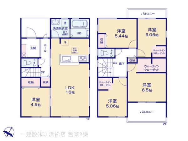 リーブルガーデン豊橋東脇４丁目第１期の見取り図