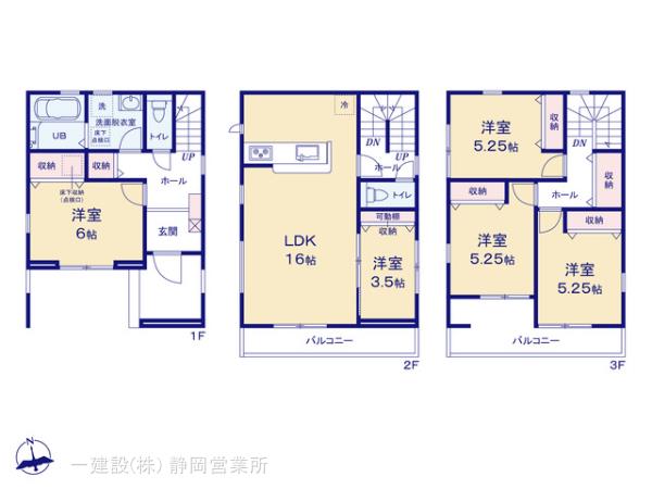 リーブルガーデン葵区桜町2丁目の見取り図