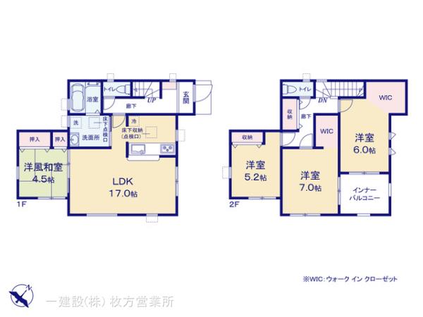 リーブルガーデン枚方市渚元町３期の見取り図