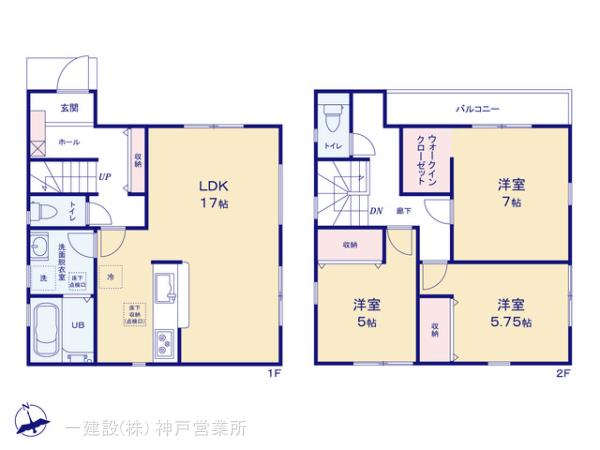 リーブルガーデン垂水区仲田２期の見取り図