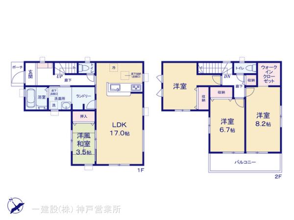リーブルガーデン姫路市保城３期の見取り図
