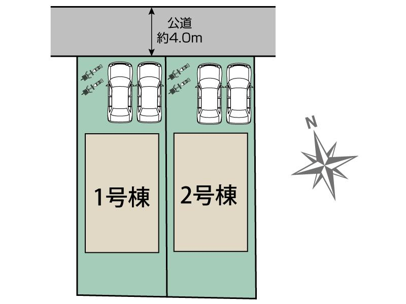 藤井寺市陵南町2棟 区画図