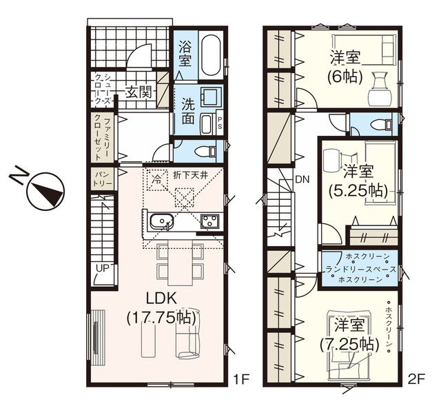 グラファーレ4372新潟市沼垂東１棟の見取り図