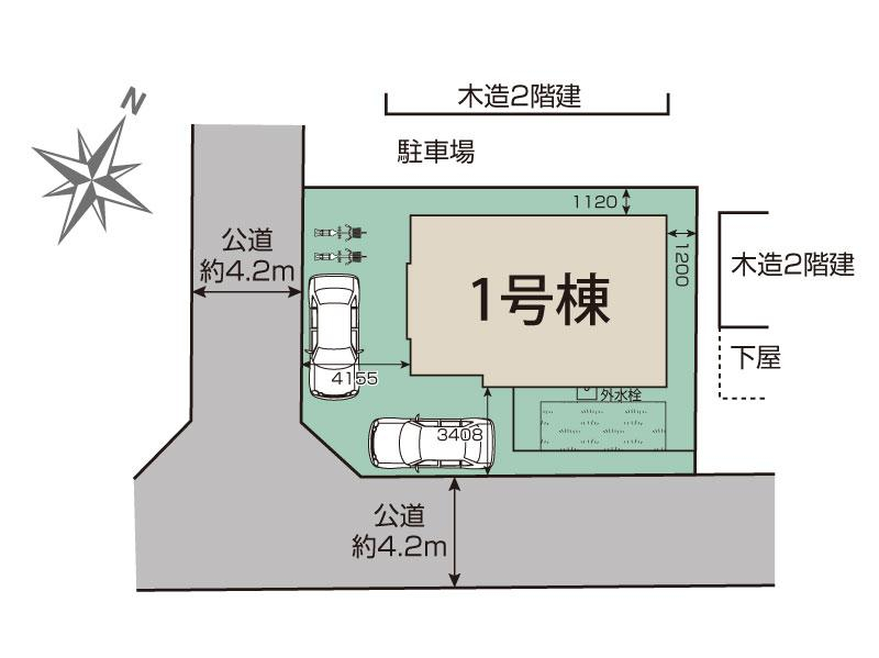 桶川市坂田11期1棟 区画図