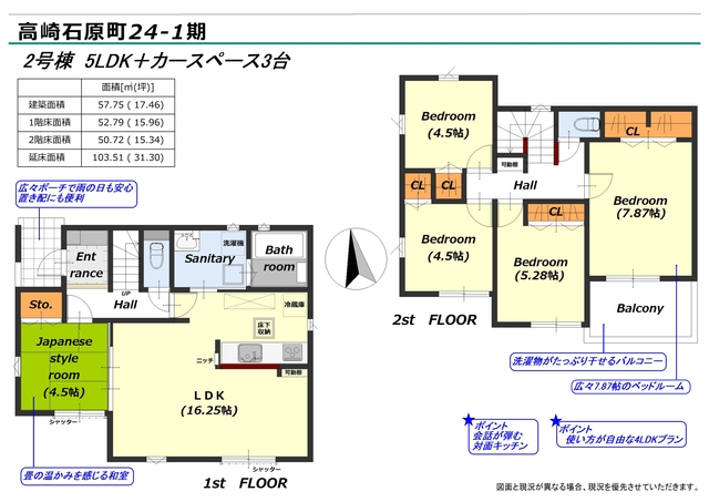 リナージュ高崎石原町　第１期の見取り図