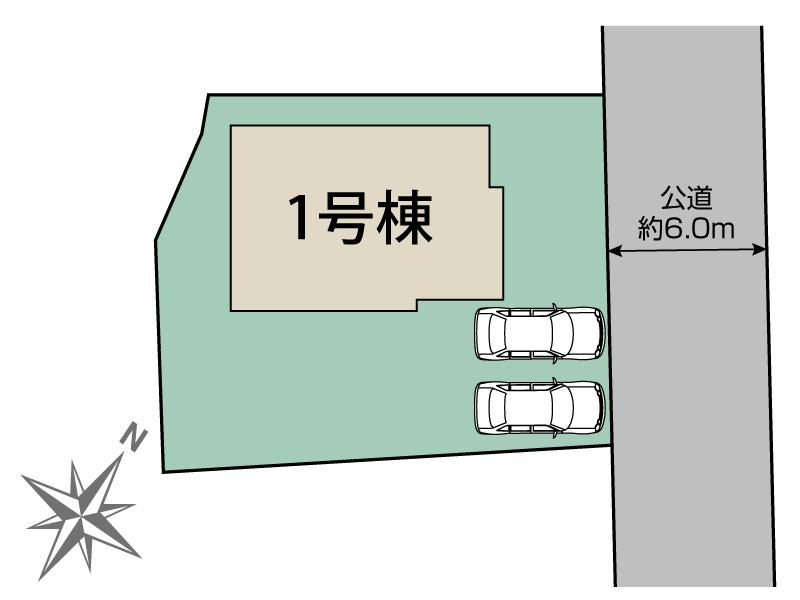 ブルーミングガーデン水戸市見和３丁目１棟の見取り図