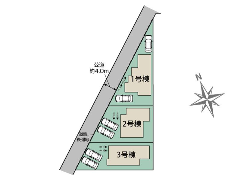 ブルーミングガーデン岩国市旭町１丁目３棟の見取り図