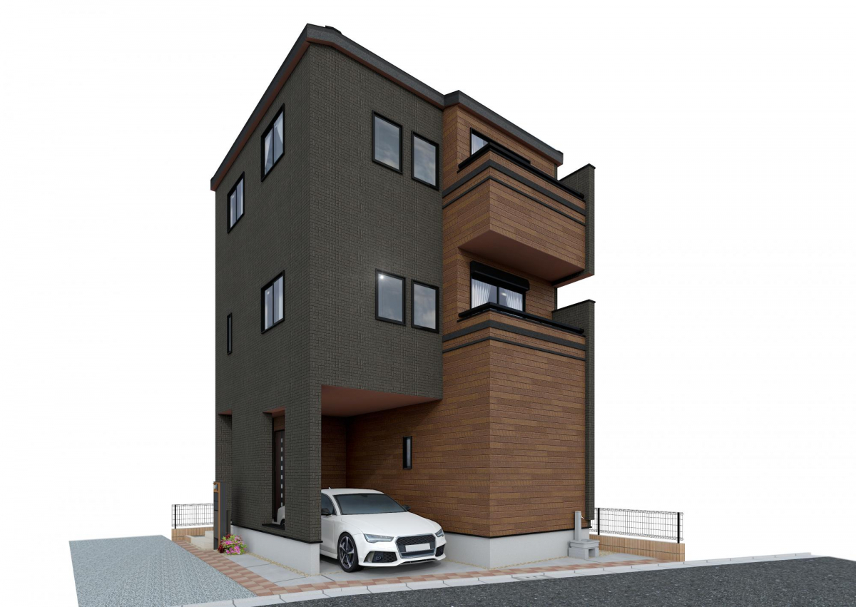 温かみのある木彫素材を基調としたデザイン「WOODIE」ウッディエを採用しました。3LDK＋納戸車庫1台分LDK:15.25帖の使いやすいサイズ感全居室にクローゼットあり 