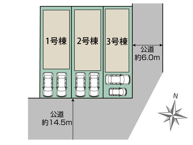 ブルーミングガーデン札幌市東区北２７条東７丁目３棟の見取り図