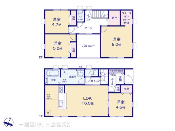 リーブルガーデン清水区八千代町の見取り図