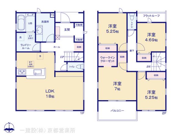 リーブルガーデン亀岡市大井町並河４期の見取り図