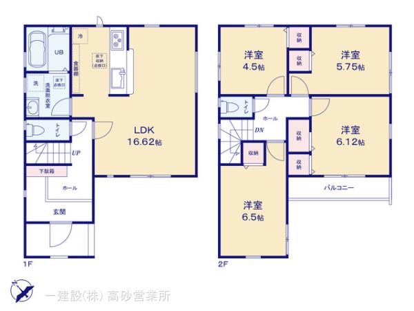 リーブルガーデン飯山満町3丁目の見取り図