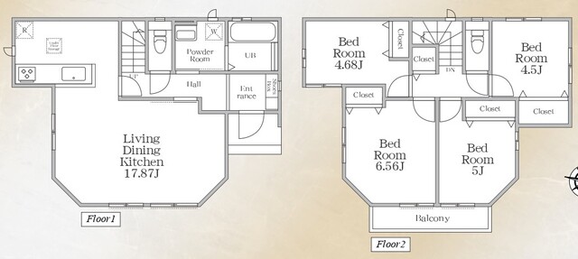 ハートフルタウン座間市栗原中央5丁目3276番15の見取り図