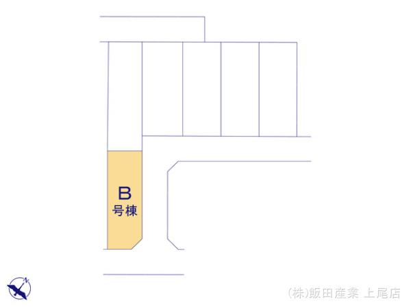 ハートフルタウン第17上尾上の見取り図