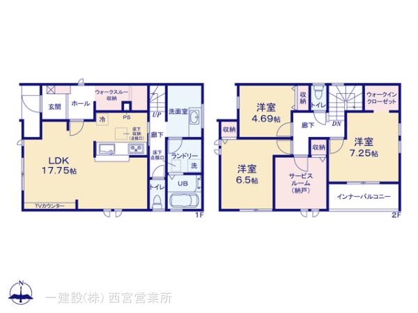 リーブルガーデン御所市東辻５期の見取り図