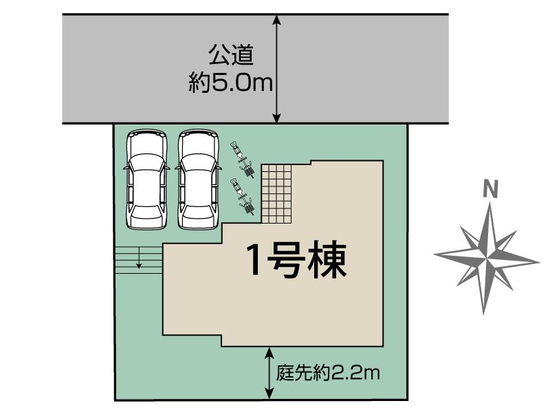 ブルーミングガーデン横浜市金沢区富岡西４丁目１棟の見取り図