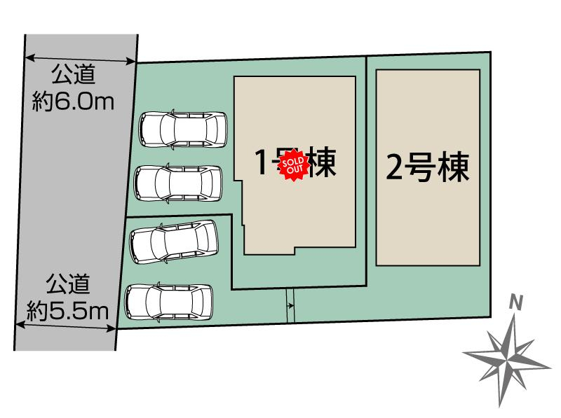 ブルーミングガーデン福岡市早良区飯倉４丁目５期２棟の見取り図