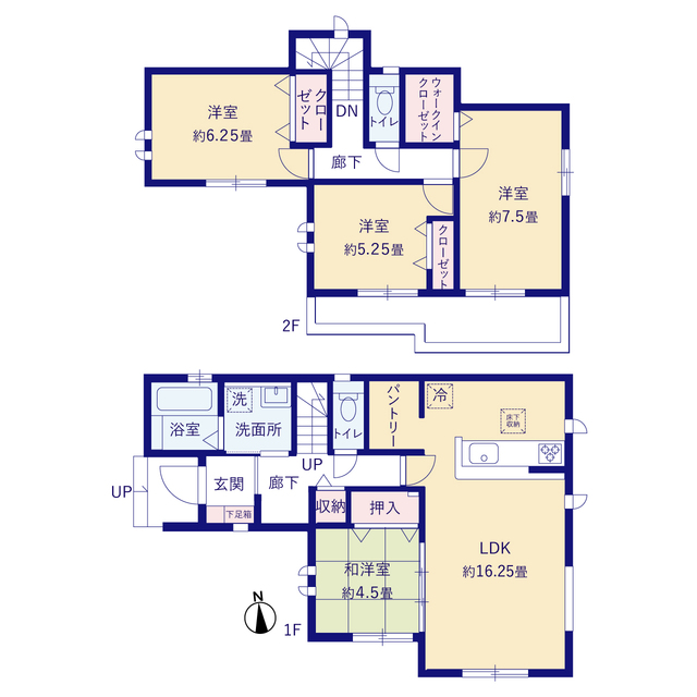 グラファーレ4213三鷹市上連雀１１期１棟の見取り図