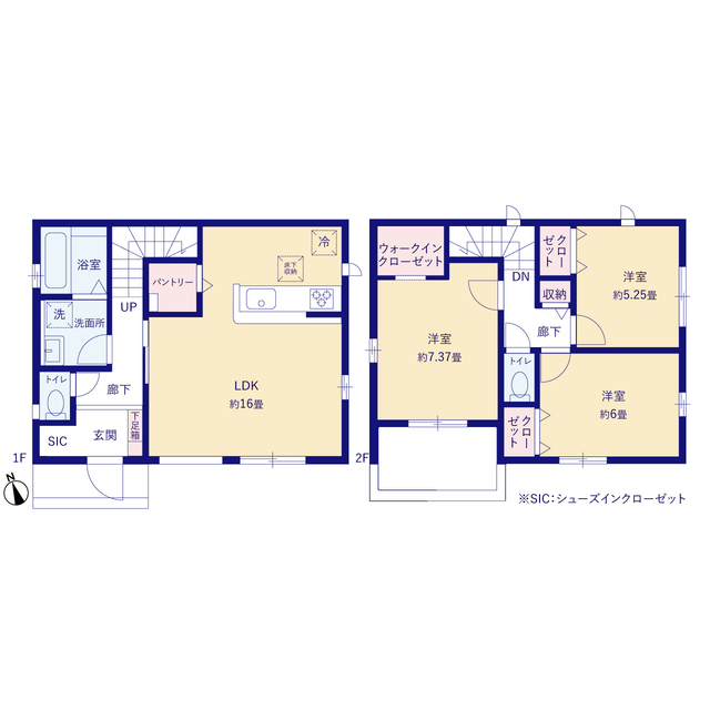 グラファーレ4222松戸市上矢切１５期８棟の見取り図