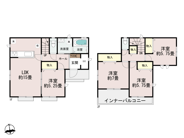 ハートフルタウン西川田東町306番の見取り図