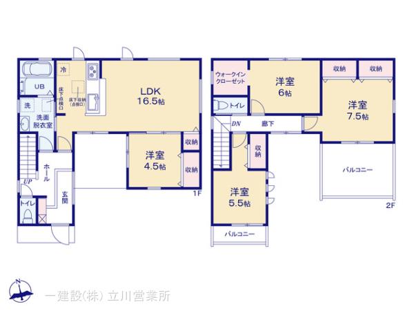 リーブルガーデンあきる野瀬戸岡第４期の見取り図