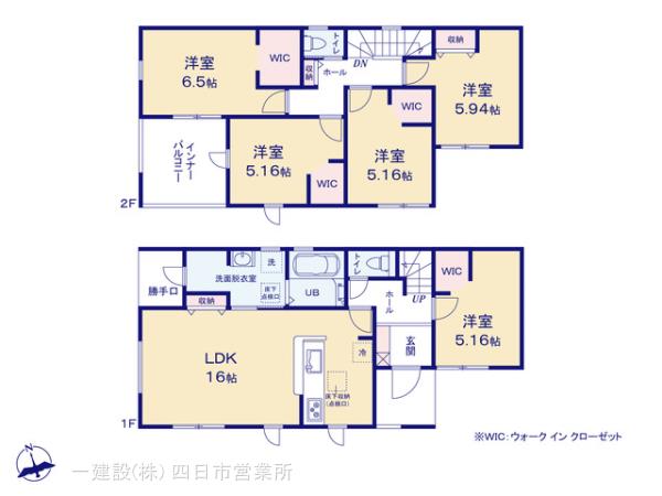 リーブルガーデン亀山市羽若町の見取り図