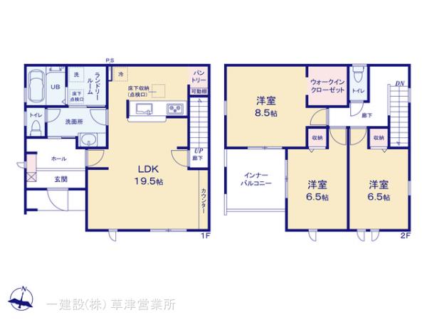 リーブルガーデン長浜市宮司町１５期の見取り図