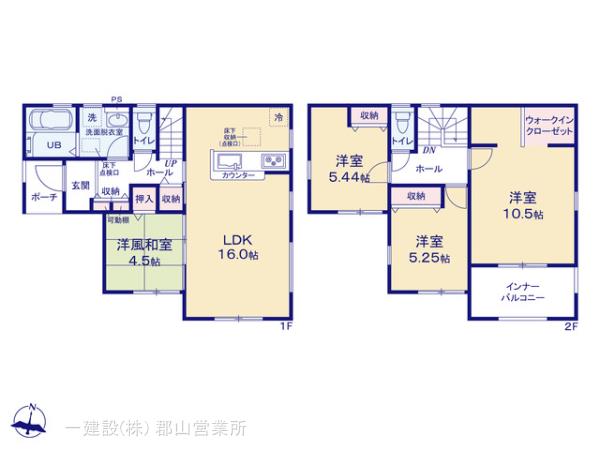 リーブルガーデン須賀川森宿第8の見取り図