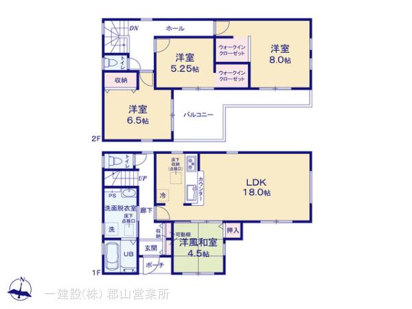 リーブルガーデン須賀川森宿第8の見取り図