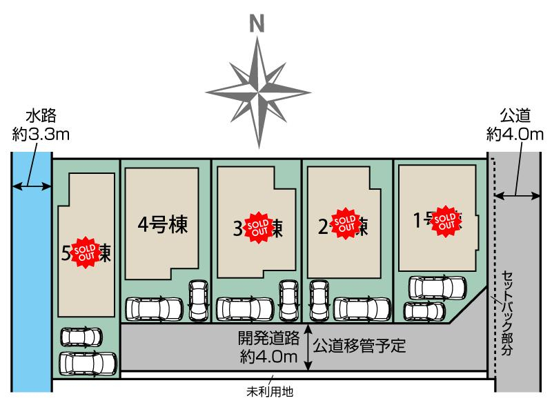 ブルーミングガーデン座間市四ツ谷５棟の見取り図