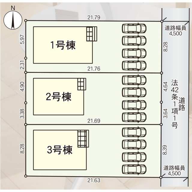 クレイドルガーデン柴田町船岡 第23の見取り図