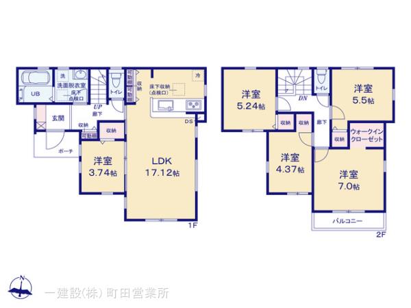 リーブルガーデン町田市野津田町第3の見取り図