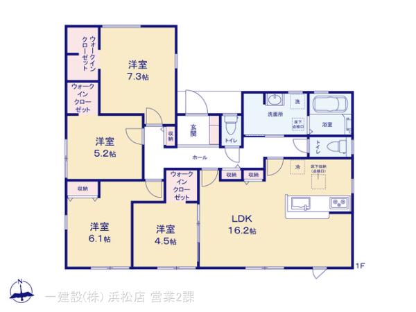 リーブルガーデン中央区新橋町第１期の見取り図