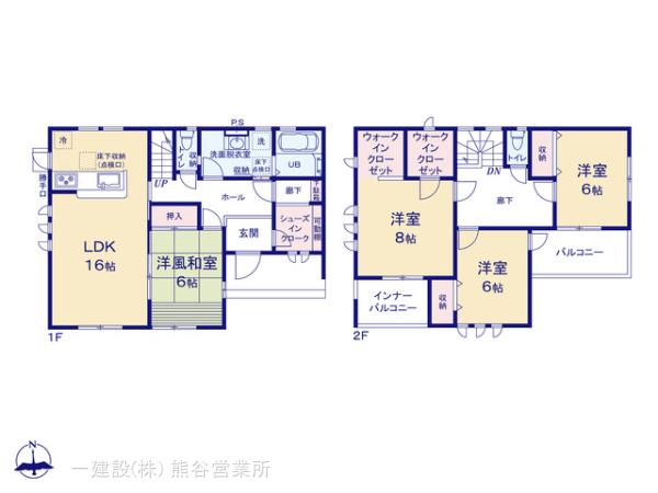 リーブルガーデン深谷田所町第２の見取り図