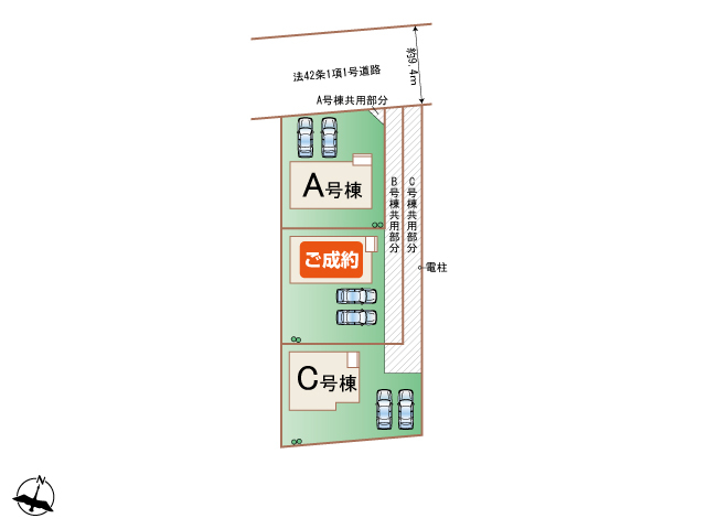 ハートフルタウン矢本18番の見取り図