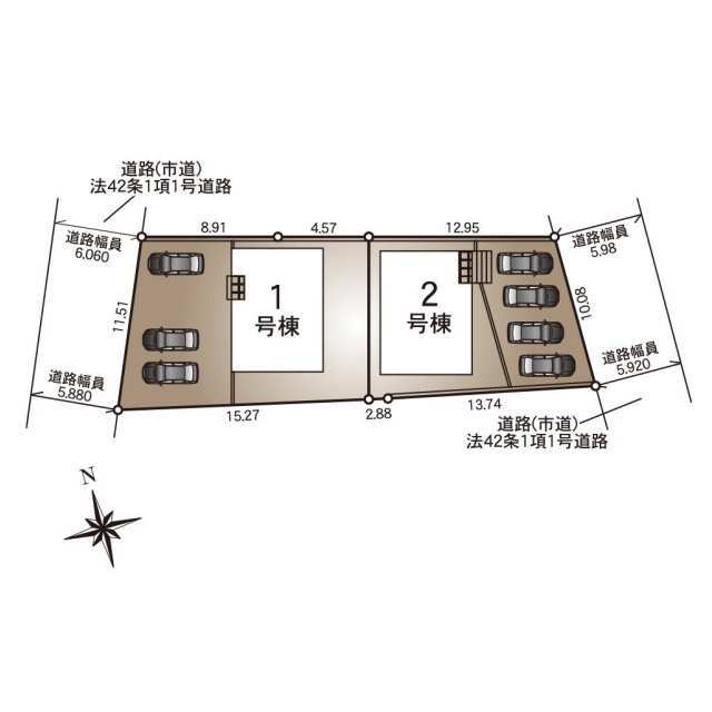 クレイドルガーデン宮崎市谷川 第2の見取り図
