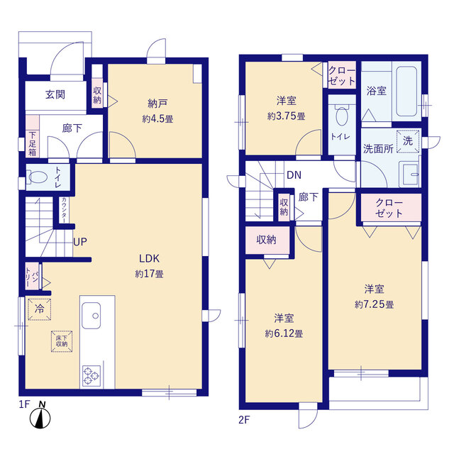 グラファーレ4211川崎市上平間３棟の見取り図