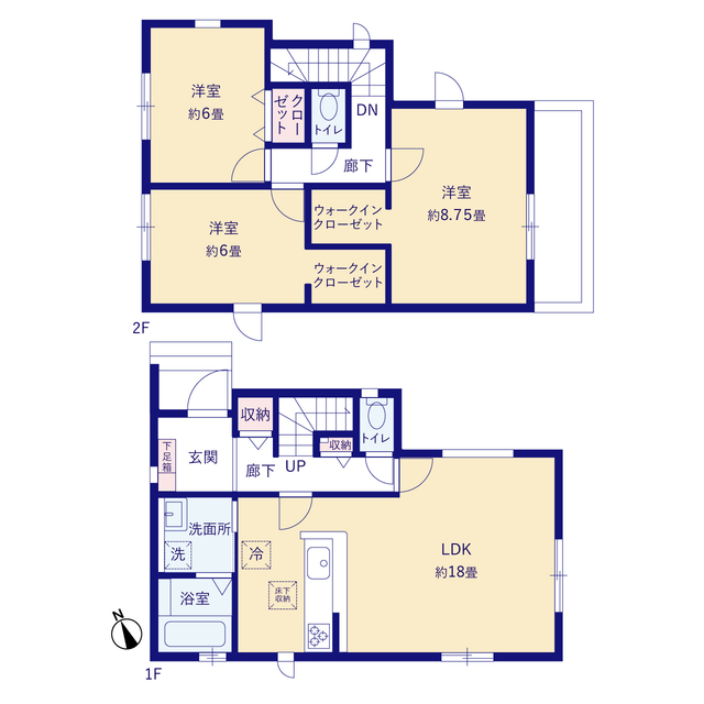 グラファーレ4219越谷市宮本町８期１棟の見取り図