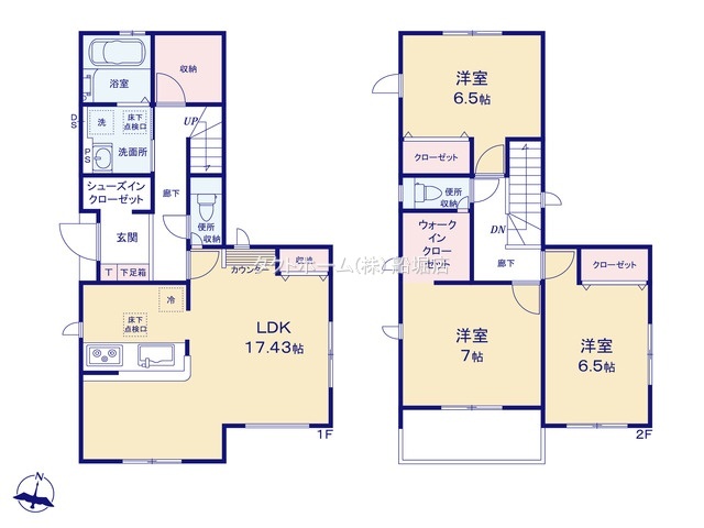 グラファーレ4224市川市国府台９期１棟の見取り図