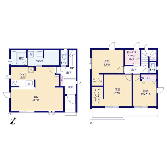 グラファーレ4274桶川市末広８期３棟の見取り図