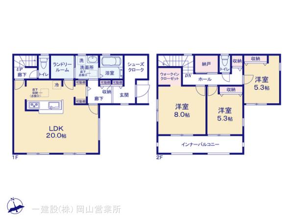 リーブルガーデン東区西大寺射越第２の見取り図