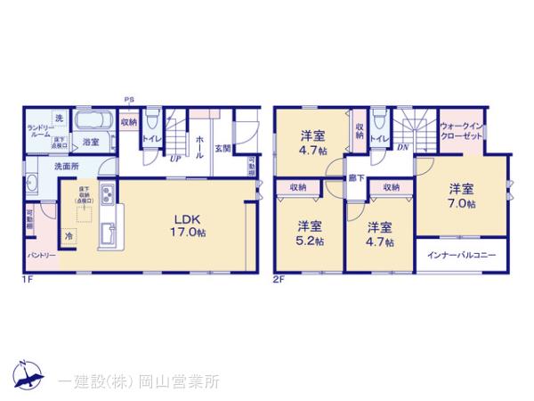 リーブルガーデン東区西大寺射越第２の見取り図