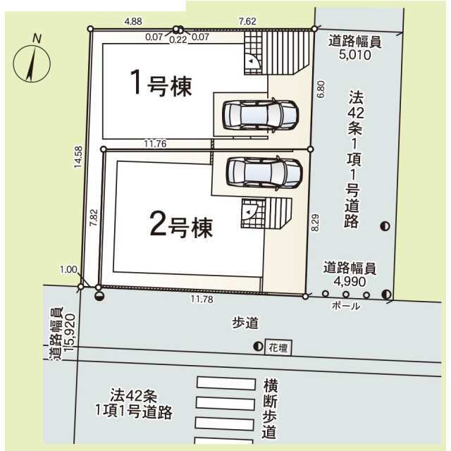 クレイドルガーデン綾瀬市早川 第5の見取り図