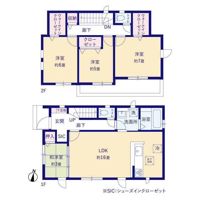 グラファーレ4219川口市本前川６期２棟の見取り図
