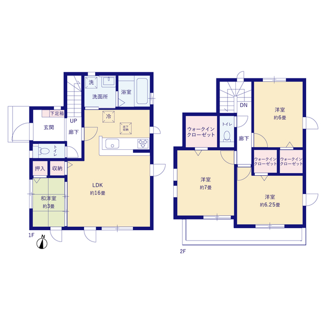 グラファーレ4219川口市本前川６期２棟の見取り図