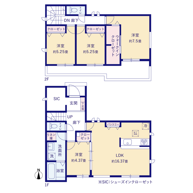 グラファーレ豊田市五ヶ丘１棟の見取り図