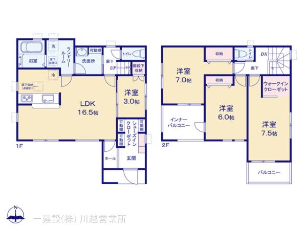 リーブルガーデン川越市的場第10の見取り図