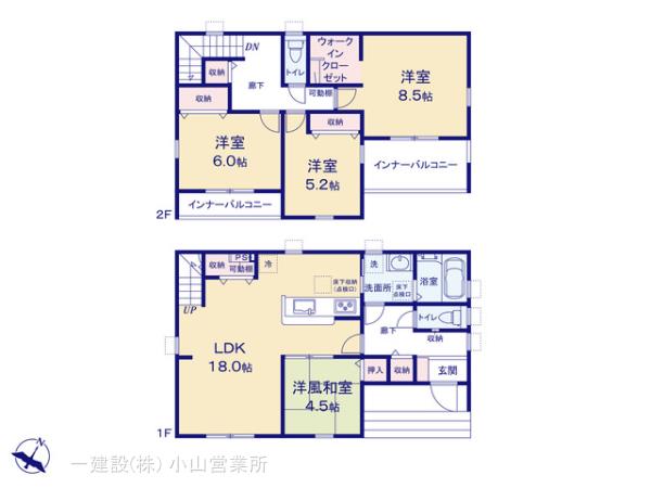 リーブルガーデン第３久喜南栗橋の見取り図